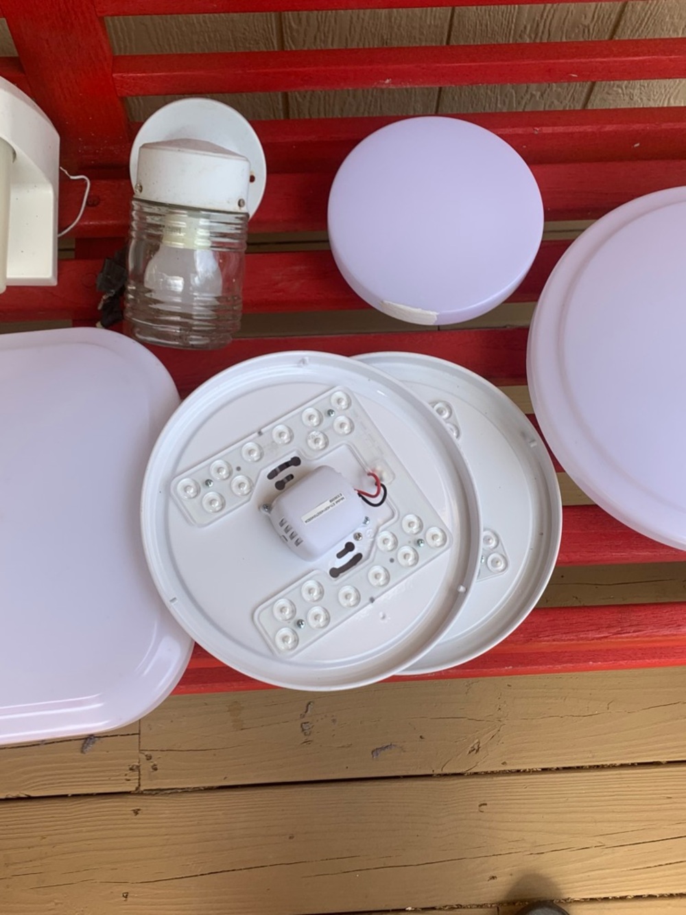 LED Ceiling Light Fixture - White - Unbranded